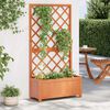 vidaXL Garden Trellis Planter Brown 70x30x135 cm Solid Firwood