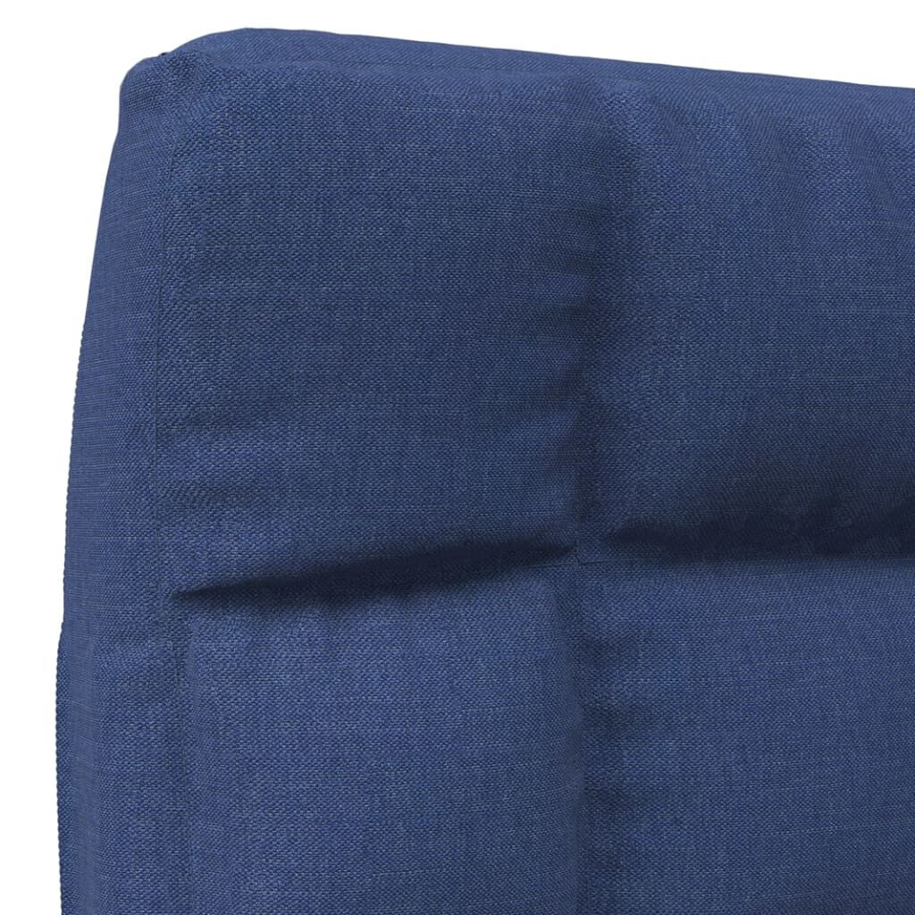 vidaXL Folding Floor Chair Blue Fabric