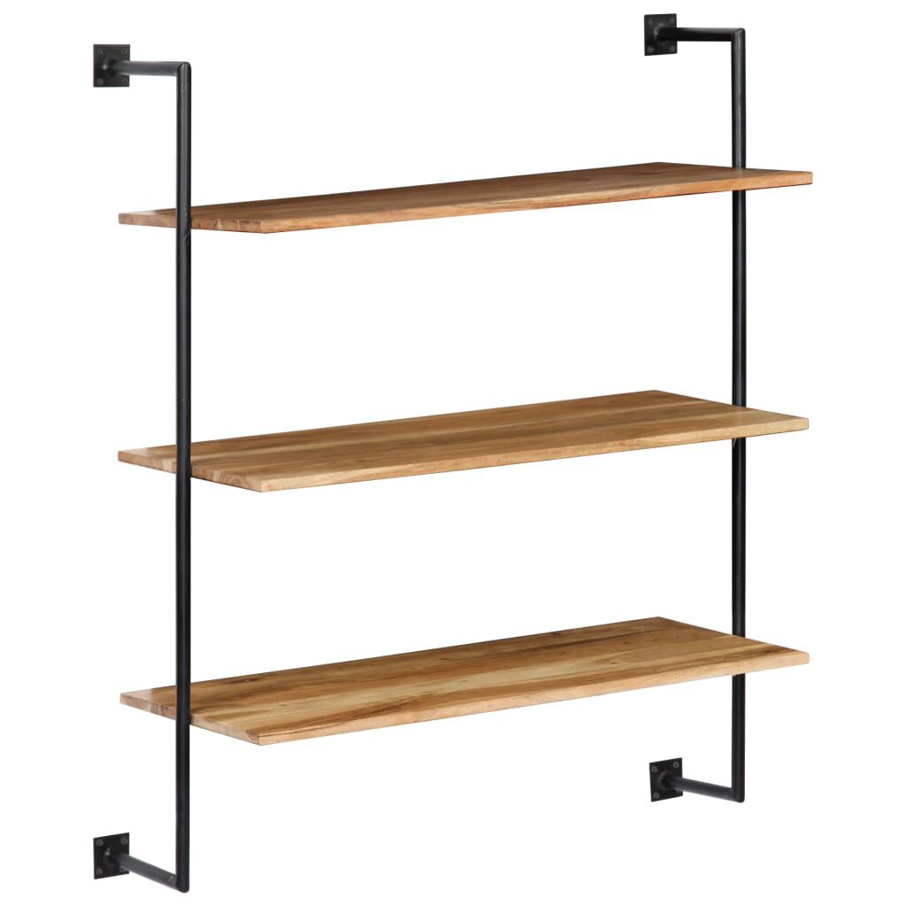 vidaXL Wall Shelf 94x35x113 cm Solid Acacia Wood