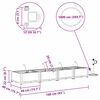 vidaXL Garden Black 80 x 40 x 126 cm Steel