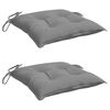 vidaXL Chair Cushions 2 pcs Grey 40x40x7 cm Oxford Fabric