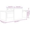 vidaXL Coffee Table Set Brown Oak 100x48x40 cm Engineered Wood