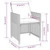 vidaXL 9 Piece Outdoor Dining Set Poly Rattan and Acacia Wood Black