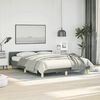 vidaXL Bed Frame without Mattress Dark Grey Double Fabric