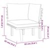 vidaXL 9 Piece Garden Lounge Set with Cushions Solid Wood Acacia
