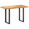 vidaXL Dining Table 120x60x76 cm Solid Reclaimed Wood