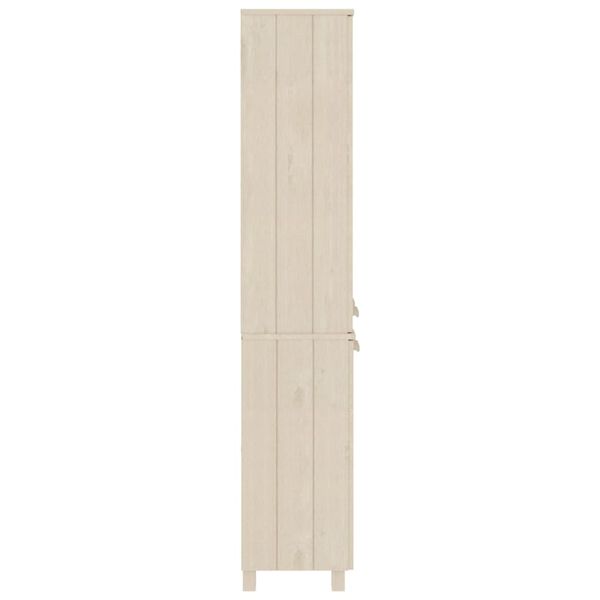 vidaXL Highboard HAMAR Solid Wood Pine Honey Brown