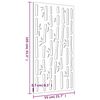 vidaXL Garden Wall Decoration 105x55 cm Corten Steel Bamboo Design