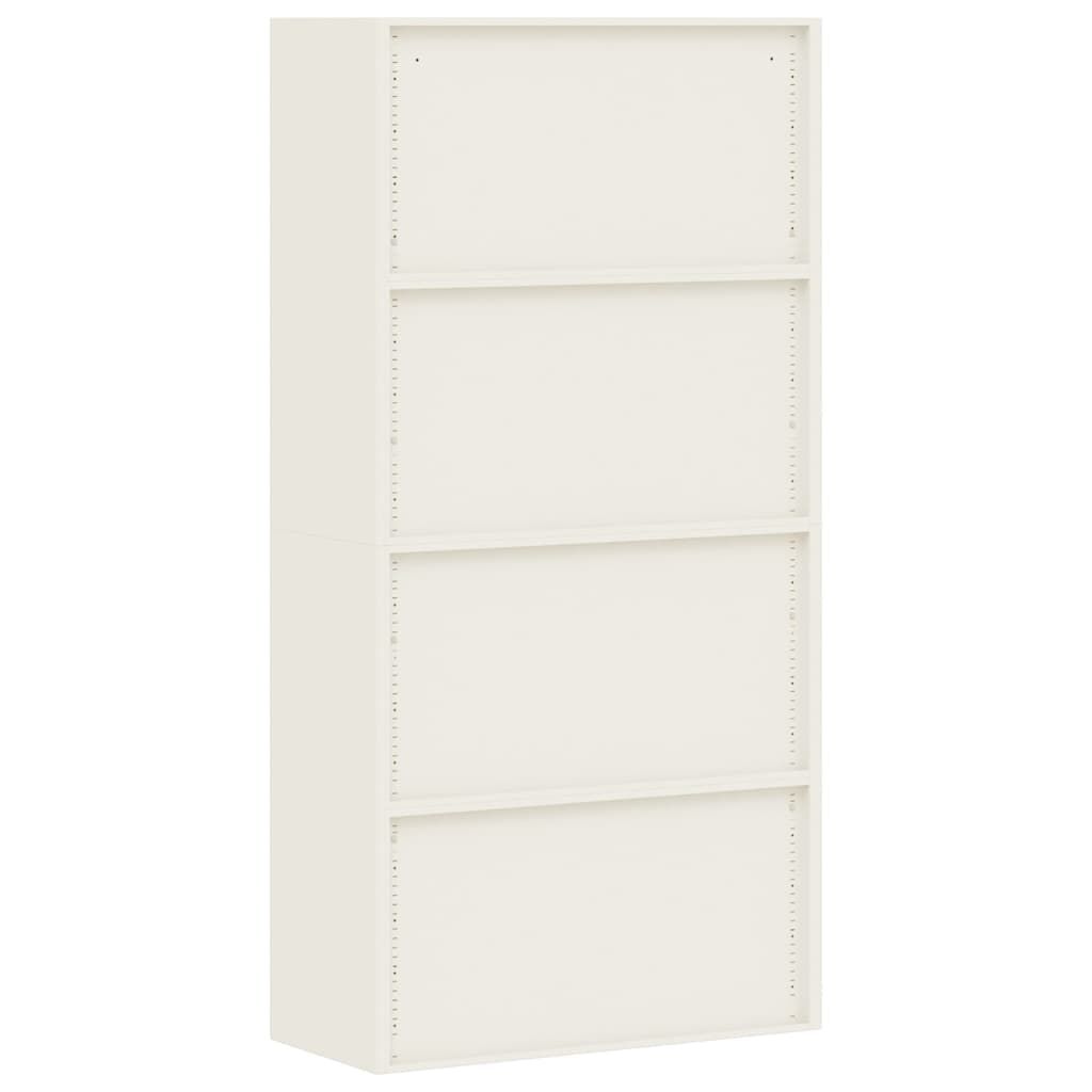 vidaXL File Cabinet White 90x40x180 cm Steel