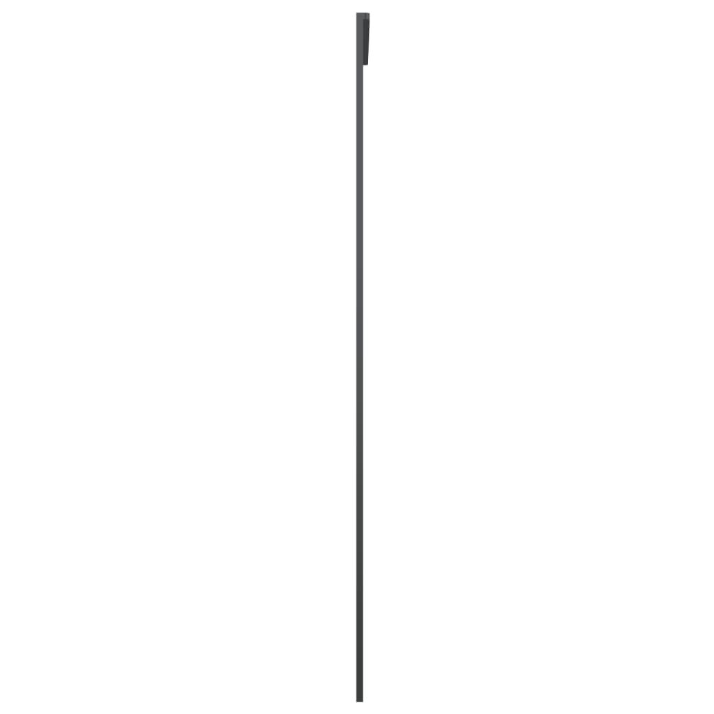 vidaXL Sliding Door Aluminium and ESG Glass 76x205 cm Black