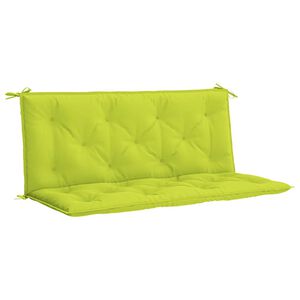 vidaXL Garden Bench Cushion Bright Green 120x(50+50)x7cm Oxford Fabric