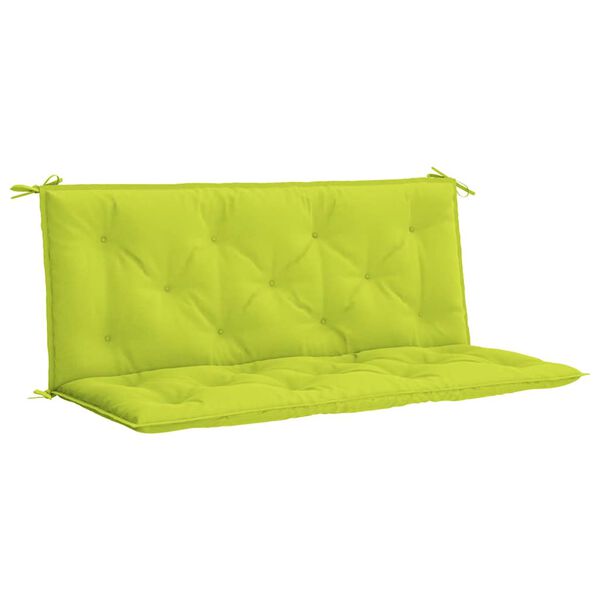 vidaXL Garden Bench Cushion Bright Green 120x(50+50)x7cm Oxford Fabric
