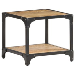 vidaXL Coffee Table 40x40x36 cm Solid Rough Mango Wood