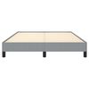 vidaXL Bed Frame without Mattress Light Grey 137x190 cm Full Fabric