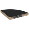 vidaXL Floating Corner Shelves 4 pcs Black 35x35x3.8 cm MDF