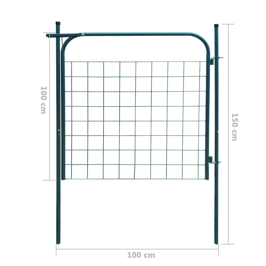 vidaXL Garden Fence Gate 100x100 cm Anthracite