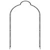vidaXL Garden Arch Black 150x34x240 cm Iron