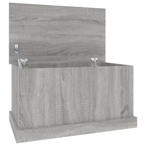 vidaXL Storage Box Grey Sonoma 70x40x38 cm Engineered Wood