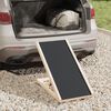 vidaXL Dog Ramp Grey 70x35 cm Solid Wood Fir
