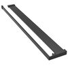 vidaXL Walk-in Shower Wall with Shelf Black 90x195 cm ESG Glass&Aluminium