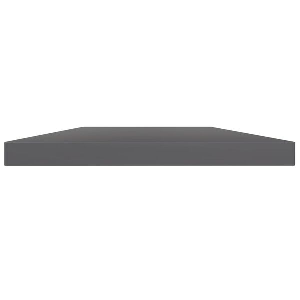 vidaXL Bookshelf Boards 4 pcs High Gloss Grey 100x20x1.5 cm Engineered Wood