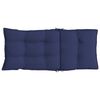 vidaXL Highback Chair Cushions 6 pcs Navy Blue Oxford Fabric