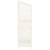 vidaXL Garden Shed White 102x52x174.5 cm Solid Wood Fir