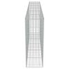 vidaXL Gabion Wall with Covers Galvanised Steel 300x50x150 cm