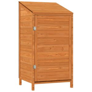vidaXL Garden Shed Brown 55x52x112 cm Solid Wood Fir