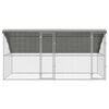 vidaXL Chicken Cage Silver 400 x 200 x 198.5 cm Galvanised Steel
