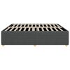 vidaXL Bed Frame without Mattress Dark Grey King Fabric