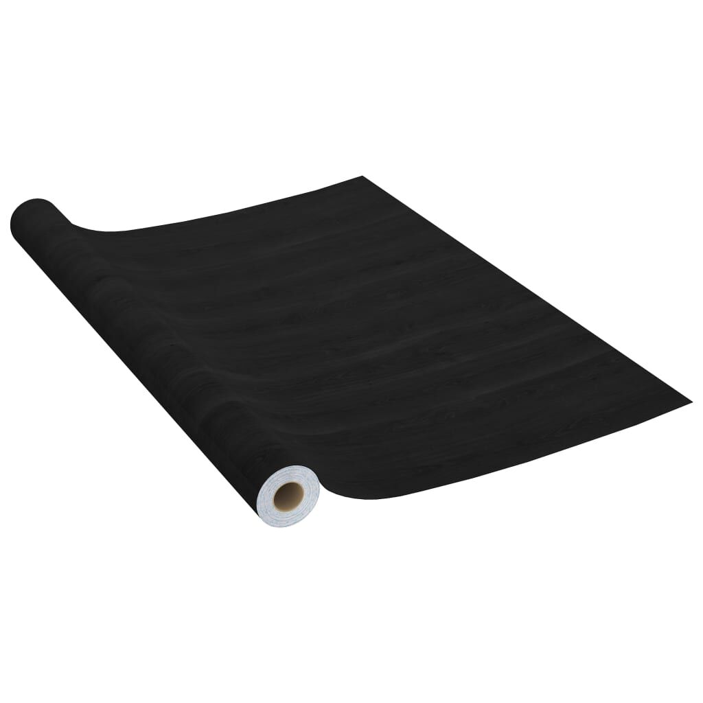 vidaXL Self-adhesive Furniture Film Dark Wood 500x90 cm PVC