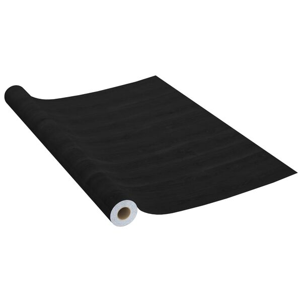 vidaXL Self-adhesive Furniture Film Dark Wood 500x90 cm PVC