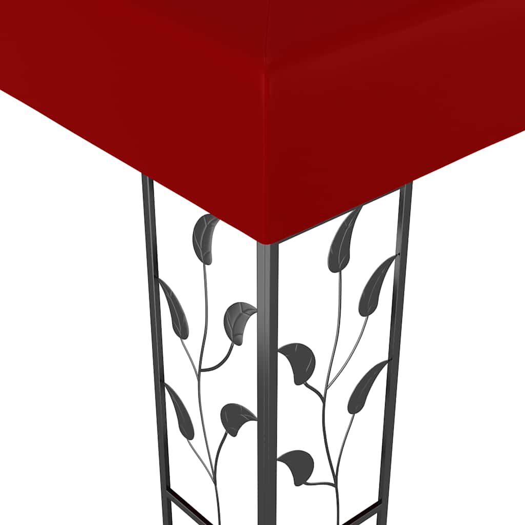 vidaXL Gazebo 3x3 m Wine Red