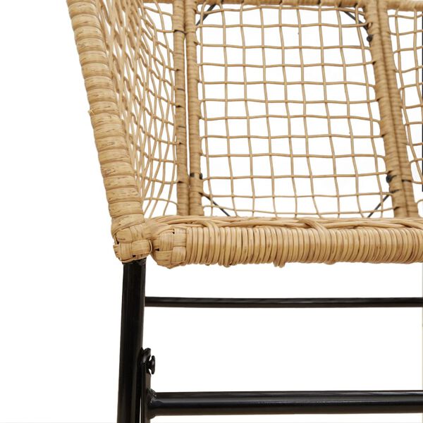 vidaXL Garden Chairs 2 pcs Brown Poly Rattan