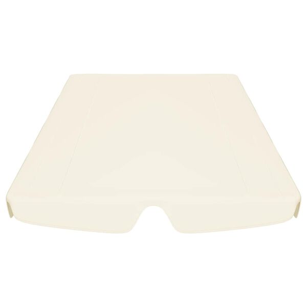 vidaXL Replacement Canopy for Garden Swing Cream 188/168x145/110 cm
