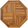 vidaXL Table Top 50x50x2.5 cm Octagonal Solid Wood Teak