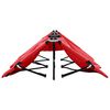 vidaXL Two Person Folding Sun Lounger Red Steel