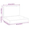 vidaXL Pallet Cushions 2 pcs Melange Cream Fabric