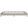 vidaXL Bed Frame without Mattress Light Grey King Fabric (US Only)