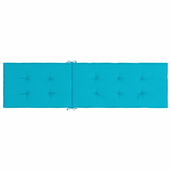 vidaXL Deck Chair Cushion Turquoise Oxford Fabric