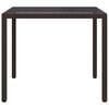vidaXL Garden Dining Table Brown 90 x 90 x 75 cm Poly rattan