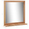vidaXL Bathroom Mirror 60x12x62 cm Solid Walnut Wood