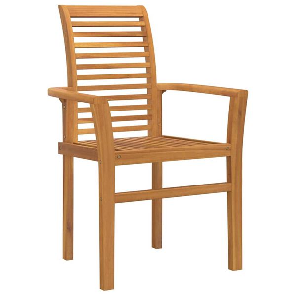 vidaXL Garden Dining Set 5 pcs Brown 160 x 80 x 75 cm Solid teak wood