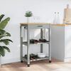 vidaXL Kitchen Trolley MONZA 60x40x88.5 cm Solid Wood Pine
