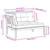 vidaXL Garden Pallet Corner Sofa with Cushions Solid Wood Acacia