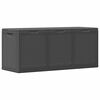 vidaXL Garden Storage Box 270L Black PP Rattan