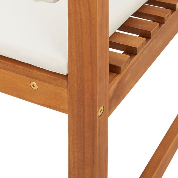 vidaXL Garden Chair Corner with Cushions Solid Wood Acacia