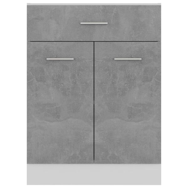 vidaXL Drawer Bottom Cabinet Concrete Grey 60x46x81.5 cm Engineered Wood