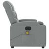 vidaXL Electric Massage Recliner Chair Light Grey Fabric